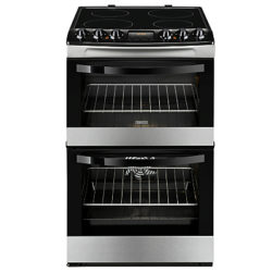 Zanussi ZCV46200XA Double Electric Oven, Stainless Steel